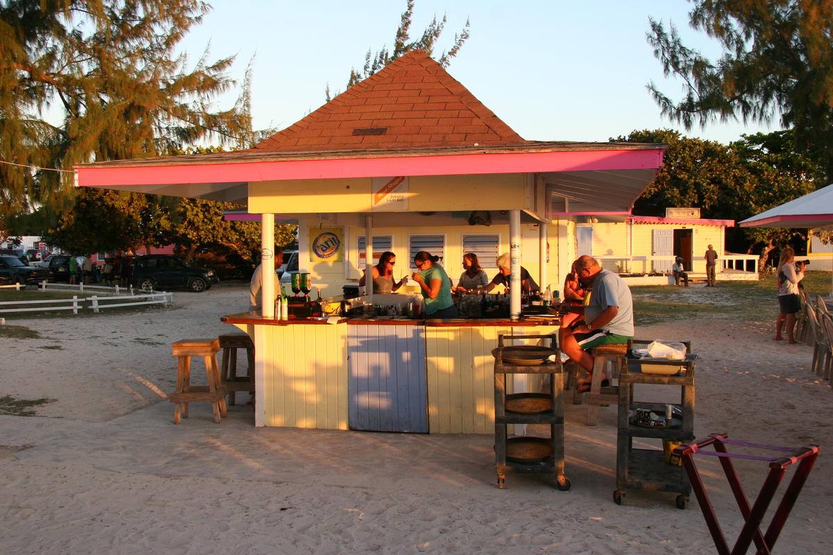 Sunset at the bar
