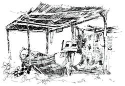 Boat Building Under Cover
