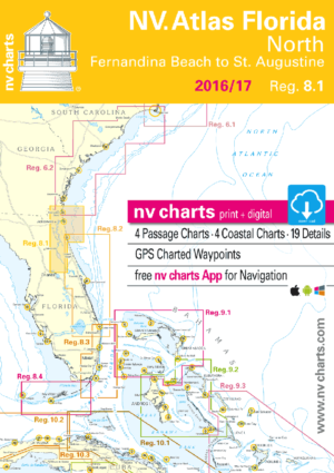 NV Atlas Florida 8.1: North, Fernandina Beach to St. Augustine