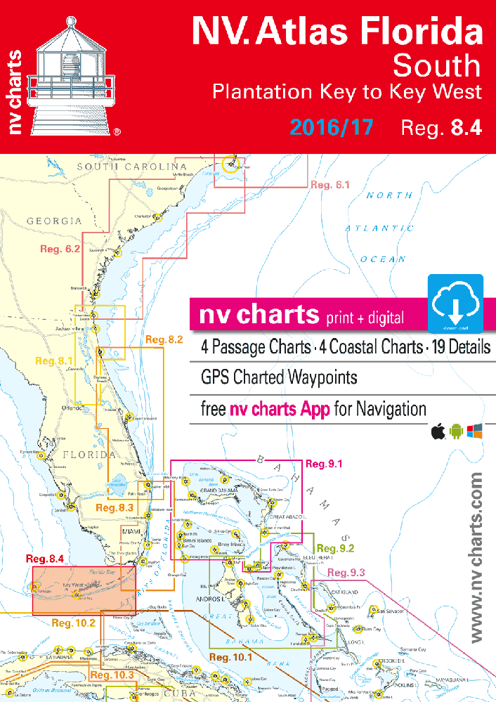 NV Atlas Florida: South, Plantation Key to Key West