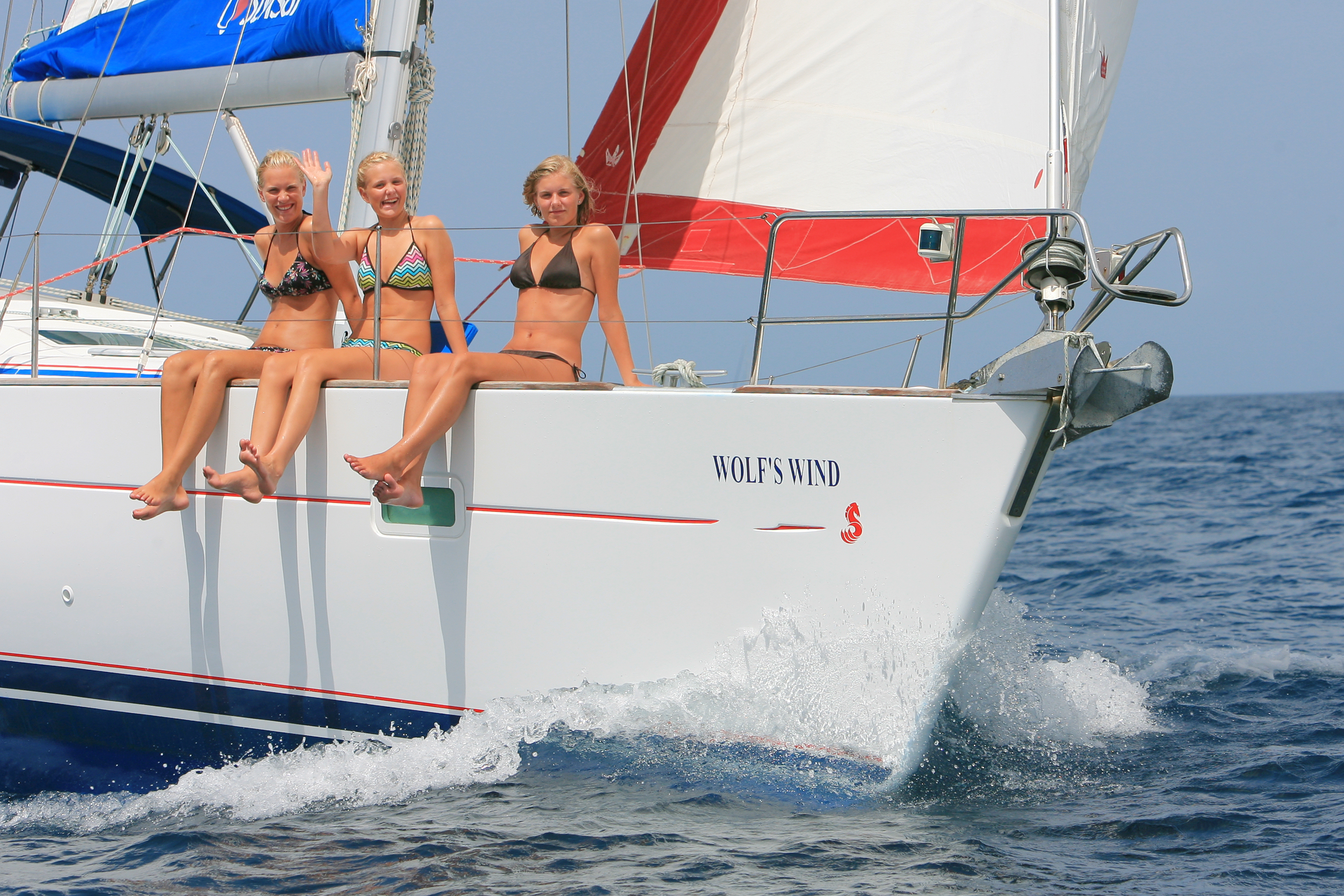 Sailing on the bow
